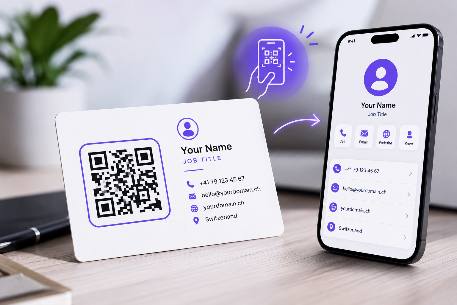 QR-Code auf der Visitenkarte – Der moderne Weg, Kontakte zu teilen